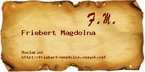 Friebert Magdolna névjegykártya